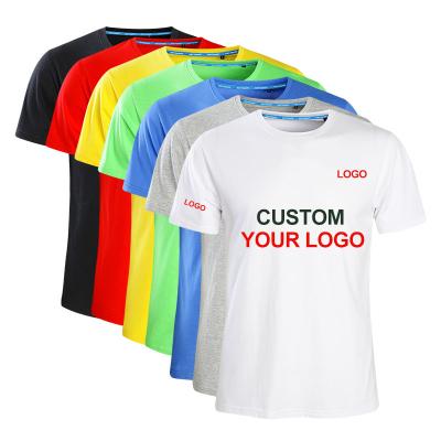 China Camisetas Mujer Logo Blank Sublimation Boxy Plain Screen Printing Anti-pilling Summer Men's Casual O-Neck T-Shirts for sale