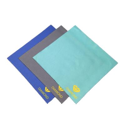 China Custom Logo Microfiber Silver Polishing Cloth Jewelry Polishing Cleaning Cloth Jewelry Cleaning Cloth for sale