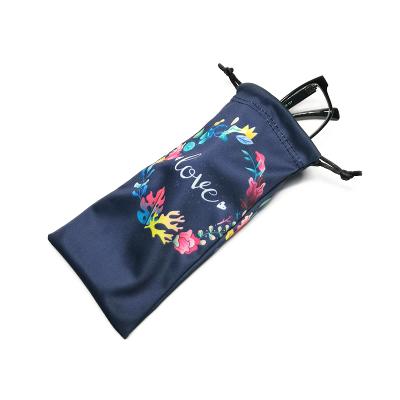 China Glasses Packing Newly Printing Microfiber Sunglass Cloth Pouch Bag for sale