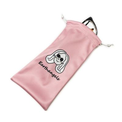 China Eco - Friendly Custom Logo Printed Soft Microfiber Eyeglasses Pouches Bags for sale