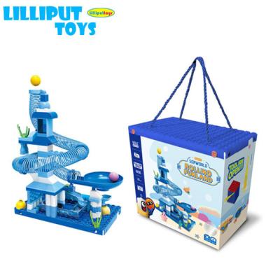 China Building Toy Amazon Hot Sale Pipe Building Blocks Kids Race Track Bricks Educational Toys for sale