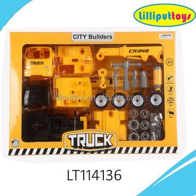 China Rubbing Toy DIY Assemble Home Crane Toy For Kids for sale