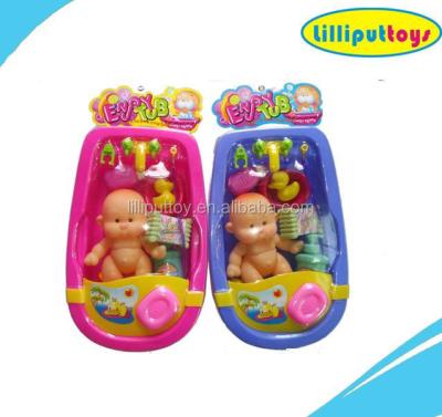 China Baby toys bathtub set with baby and shower duckling and other access. LT114682 for sale