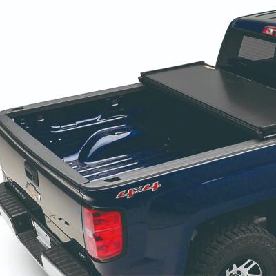 China Locking aluminum black 4x4 truck f150 triple folding hard tonneau cover for sale