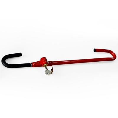 China Wholesale Car Security Factory Car Bar Twin Steering Wheel Lock Double Lock Hook for sale