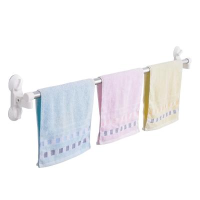 China Fashion BAOYOUNI 130-218cm Length Wall Mounted Towel Rack Metal Rod Rotatable Towel Pole Hanging Corner Adjustable Without Drilling for sale