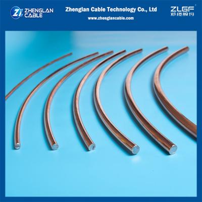 China Copper Clad Steel Conductor 4AWG(1/5.19mm) HS 40% Conductivity ASTMB910/B910M for sale