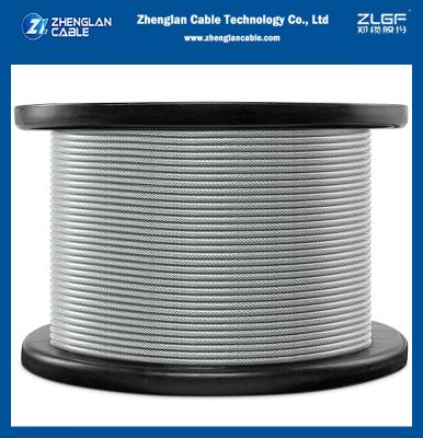 China 5/16'' Galvanized Steel Wire Strand/Stay Guy Wire used for sustaining mechanical load ASTM A 475/ASTM A 363 for sale