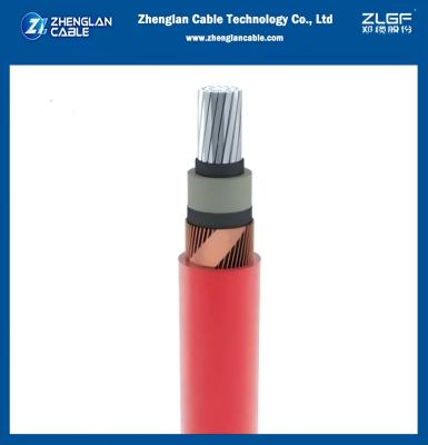 China AL/SC/XLPE/SC/CWS/PVC/CTS/PVC1x240/25mm2 IEC 60502-2 8,7/15KV Kupferdrahtschild + Kupferbandschildschutzrohr Rot Mittelspannungsnetzkabel zu verkaufen