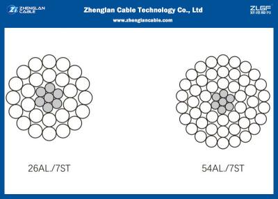 China Overhead ACSR Aluminum Conductor Steel Reinforced With 18.7~1211 Total Area (Code:16~1250) for sale