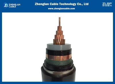 China Monoconductor 15kV XLPE/PVC aislamiento Cables de alimentación de media tensión STA/SWA armour1x185sqmm IEC60502-2 en venta