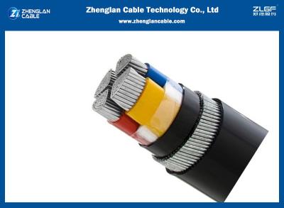 China cable de transmisión de aluminio acorazado de la baja tensión de la SWA 1.1kv 4x25mm2 subterráneo IEC60502-1 en venta