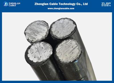 China 1kv Aerial Bundled Cable Cond. Al 3x70+1x50mm2 Quadruplex Service Drop Cable for sale