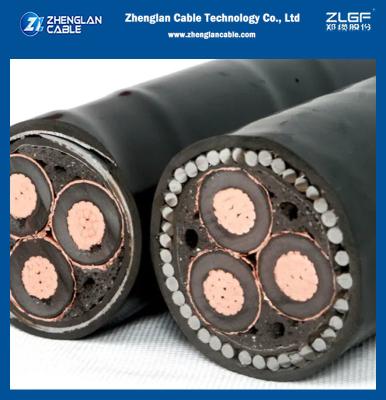 China 33kv la SWA LSZH forró el cable de transmisión acorazado del cable de cobre BS 7835 3x95sqmm en venta