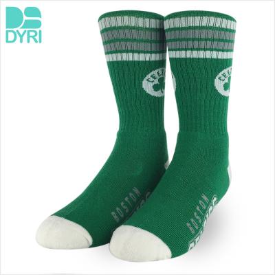 China Boston Viable Celtics Custom Logo Mens White Crew Socks For School Uniform for sale