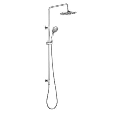 China 2019 Free Diverter China Supplier Modern Design Bathroom Shower Column Set With Rain Shower Head And Hand Shower for sale