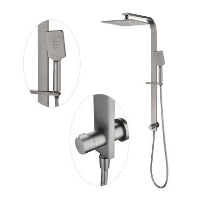 China Without Diverter Rainparty Shower Bar Set Bath Shower Set Brass Faucet Bathroom China Steam Shower Column Set for sale