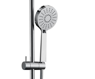 China With Diverter Space Saving Chrome Slide Bar Shower Set With Handle for sale