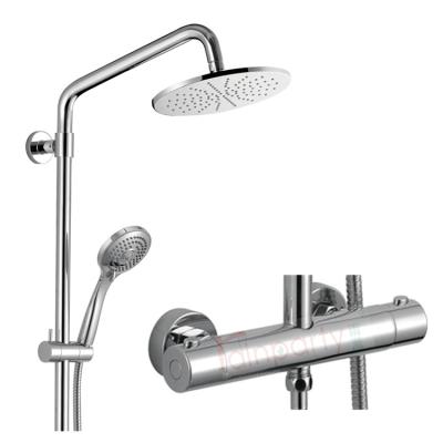 China With Bar Attractive Ultra Thin Shower Head Shower Diverter Design Thermostatic Shower Set for sale