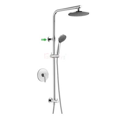 China With Professional Diverter Watermark Rainfall Overhead System Set Column Bathroom Tapware Australia Shower for sale