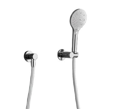 China Without Turnout Brass Rainparty Round Bathroom Chrome ABS Hand Shower Handshower Set for sale