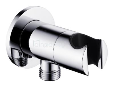 China Without Diverter Rainparty Bathroom Round 2 Functions Handshower Holder Bracket Brass Wall Support Accessory With Water Outlet for sale