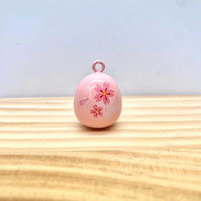 China Japan Manufacturer Direct High Quality Style Rocker Arm Cute Fortune Sakura Cherry Blossom Brass Alloy Bell for sale