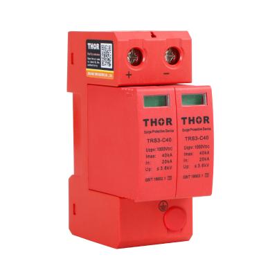 China surge protector 2P 1000v SPD device lightning protection TRS3-C40/2P/1000V for sale