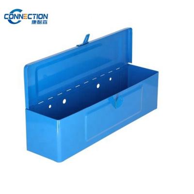 China With 16 Inch Blue Tractor Truck Tool Box Fits Working Steel Tractor Truck And Green Tool Box For Sale for sale