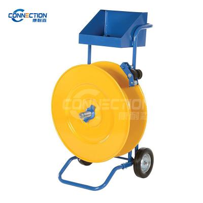 China Hot Selling High Quality Mobile PP/PET/STEEL Storage Strapping Dispenser Trolley Trolley for sale