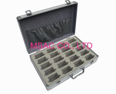 China Durable Small Aluminum Tool Case , 90 Degree Open Aluminum Case With Foam for sale