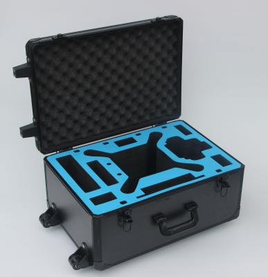 China DJI Phantom 3 Aluminum Hard Case Black Trolley With Wheels 5.5 Kgs Fireproof for sale