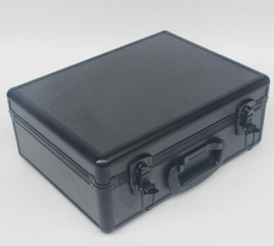 China Los ABS juegan a hockey shinny la caja de aluminio negra de la cámara, caja que lleva de la cámara de aluminio profesional en venta