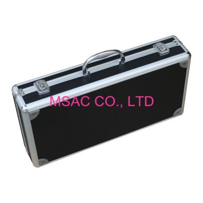 China Black Raise Structure ABS Aluminum Box Case , Aluminium Instrument Case for sale