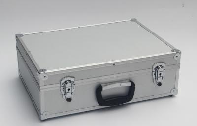 China Silver Aluminum Tool Case With Pick And Pluck Foam Insert for sale