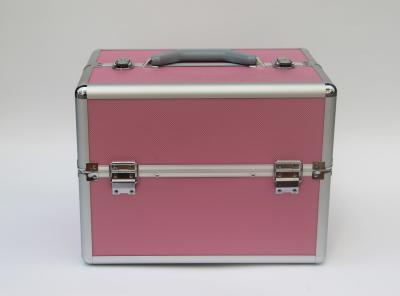 China ABS Aluminium Cosmetic Case Box Velvet Lining Size L 260 X W 220 X H 240mm for sale