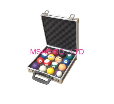 China Black Aluminum Pool Cue Cases , Aluminium Snooker Cue Cases Foam Lining for sale