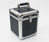 China LPS Black 7'' LP 50 Aluminum Vinyl Carry Cases Vinyl Records Aluminum Storage Case for sale