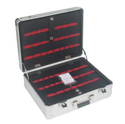 China Silver Aluminium Tool Case 3.5 Kgs Portable Custom Aluminum Tool Briefcase for sale