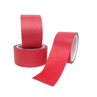 China Red Self Adhesive Silicone PET Masking Tape Heat Resistant Masking Tape for spraying circuit board PCB à venda