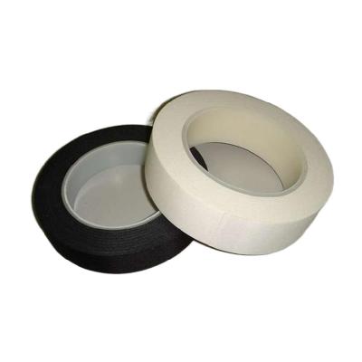 China Custom Black Easy To Tear Auto Wire Insulating Flame Retardant Acetate Cloth Wire Harness Tape for sale