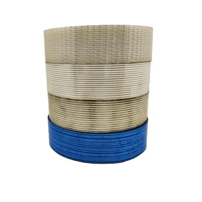 China heavy Packaging Reinforced Straight Strapping mesh cross weave Fiberglass Adhesive Filament Tape for sale