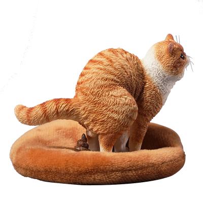 China Europe Custom Resin Cat Statue Small Cat Figurine Resin Crafts For Cat Lovers for sale