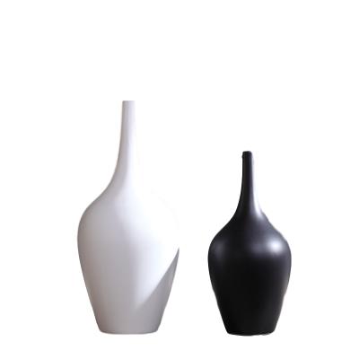 China Europe simple style porcelain flower vase matte creative home decoration for sale