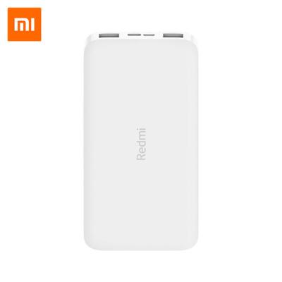 China Portable Xiaomi Redmi 10000mAh Power Bank Dual USB Aluminum Alloy Original Wholesale Input Output Charger for sale