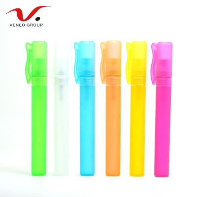 China Can be DIY Venlo Plastic 2 Days Supply Stock Pen Perfume Spray Bottle 10ml Colored Plastic Spray Bottle Quickly for sale