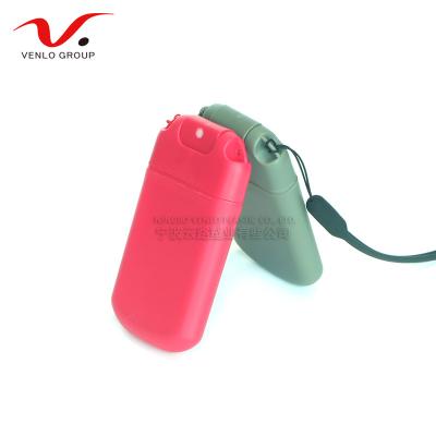 China Can be DIY Pocket Plastic Credit Card Perfume Bottles Plastic PP Fine Mist Spray Bottle Empty Hand Sanitizer With Roap for sale