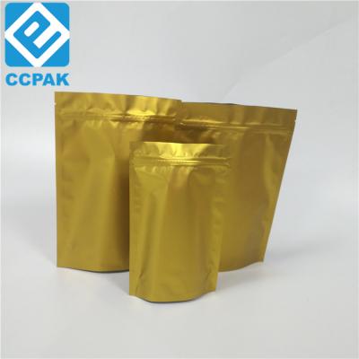 China BIODEGRADABLE Digital Printing Custom Packaging Plastic Bags Logo Smell Proof Gold Foil Bags Zipper for sale