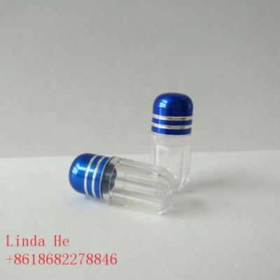 China Promotion Male Enhancement Pill Packaging Empty Capsule Bullets Plastic Single Pill Bottle for sale