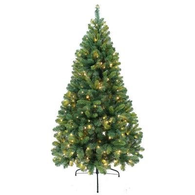 China Modern Artificial Christmas Fiber Optic Indoor 180cm Decoration Decor Light Led Felt Ornament Christmas Tree for sale